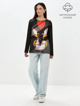 Лонгслив женский. Хлопок / SHADOW