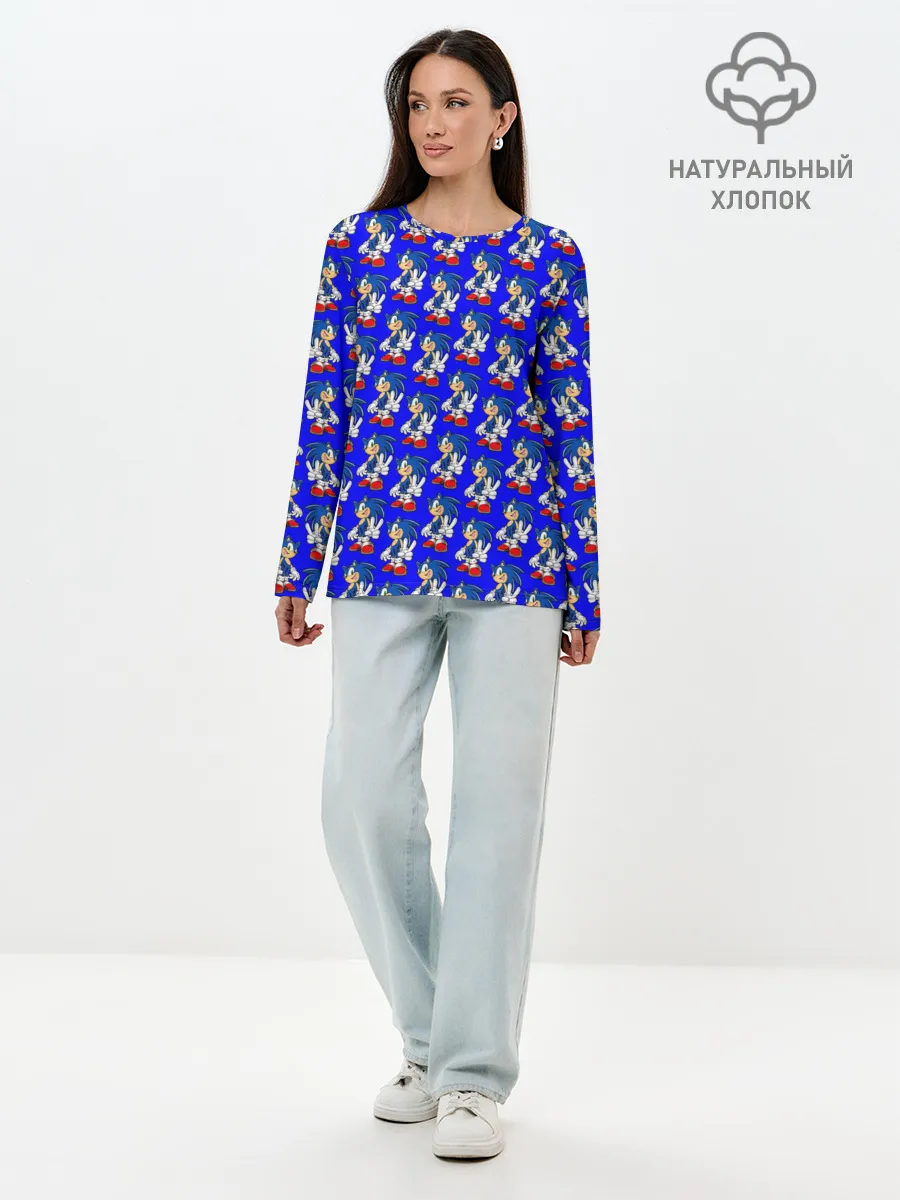 Лонгслив женский. Хлопок / SONIC