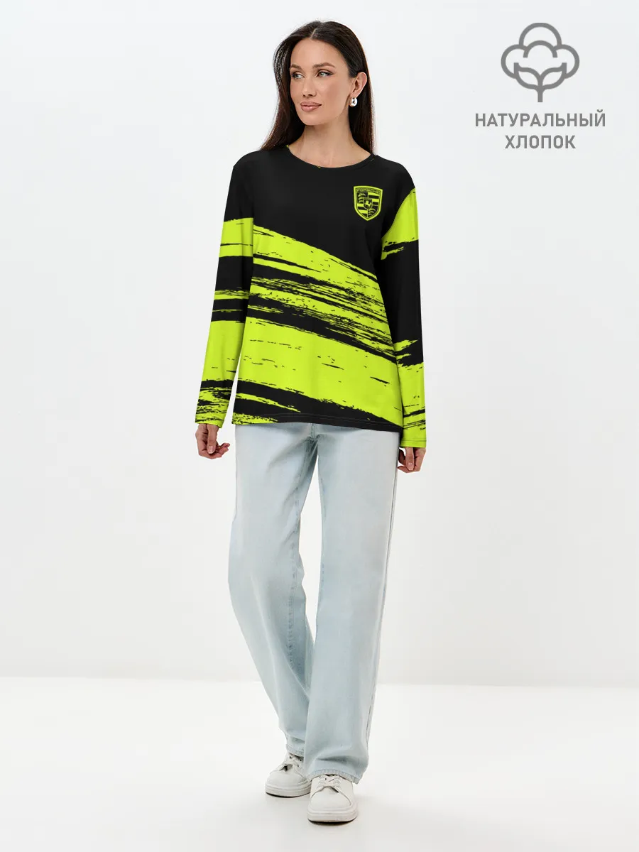 Лонгслив женский. Хлопок / Porsche