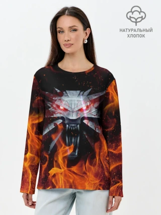 Лонгслив женский. Хлопок / ВЕДЬМАК
