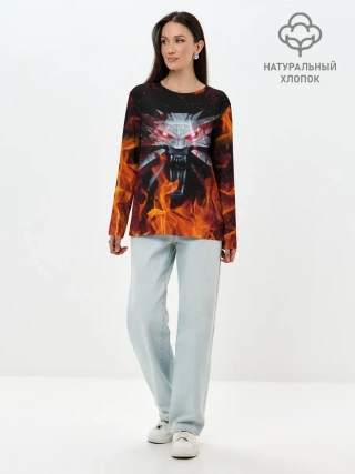 Лонгслив женский. Хлопок / ВЕДЬМАК