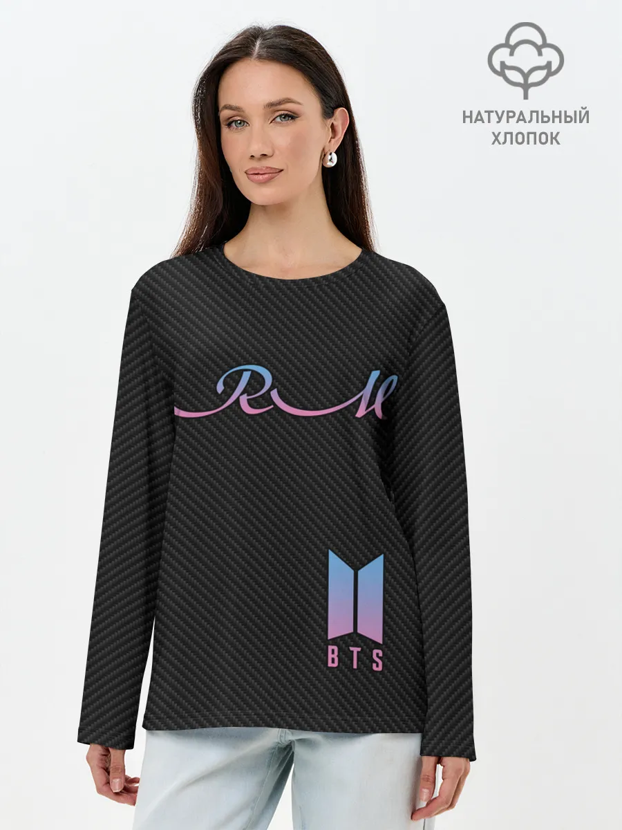 Лонгслив женский. Хлопок / BTS RM