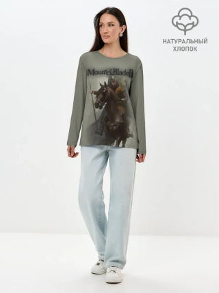 Лонгслив женский. Хлопок / Mount and Blade 2