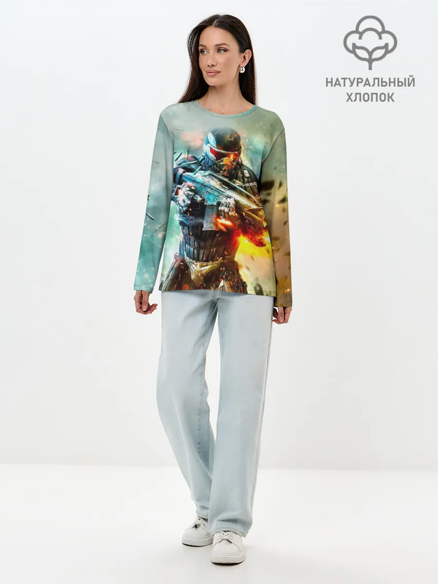 Лонгслив женский. Хлопок / CRYSIS