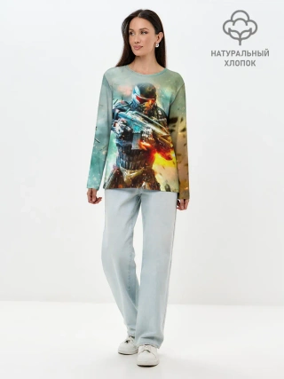 Лонгслив женский. Хлопок / CRYSIS