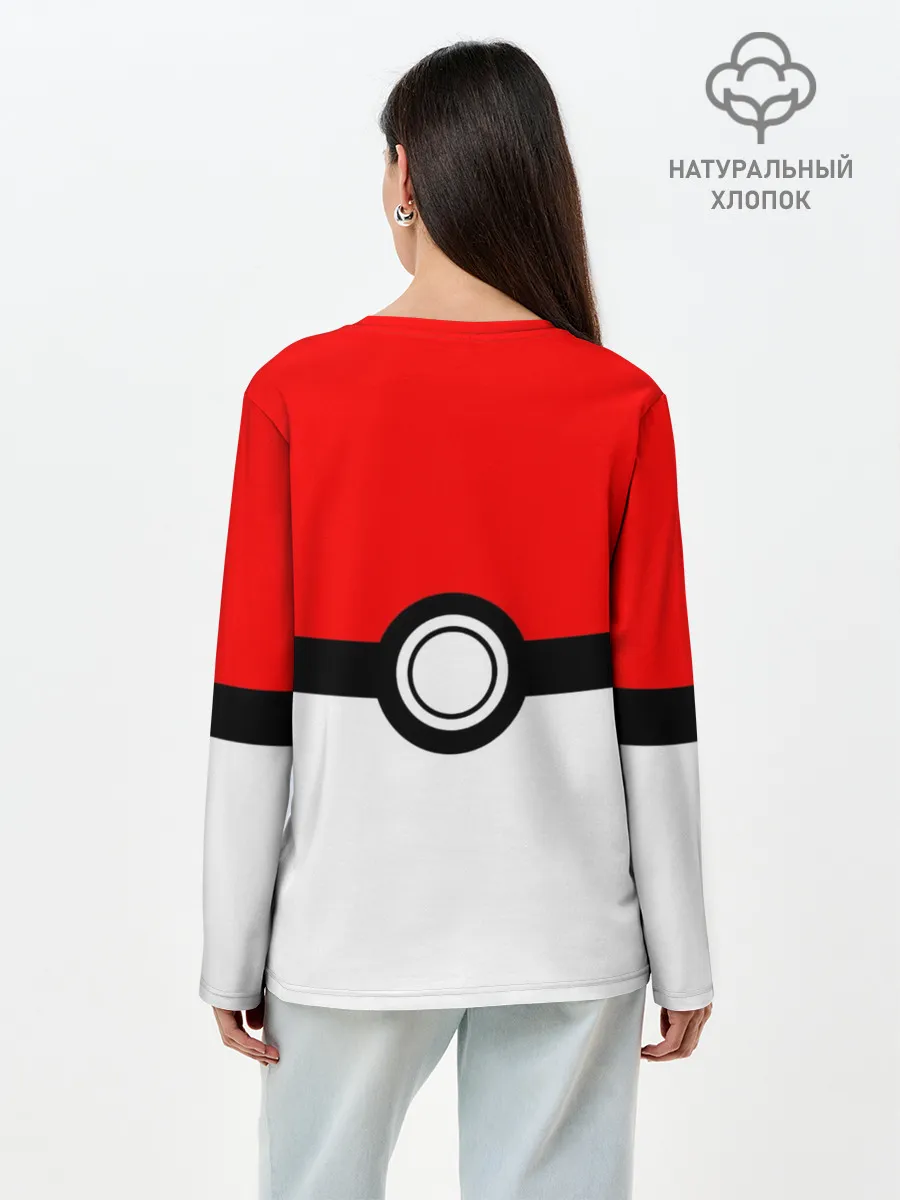Лонгслив женский. Хлопок / Покебол
