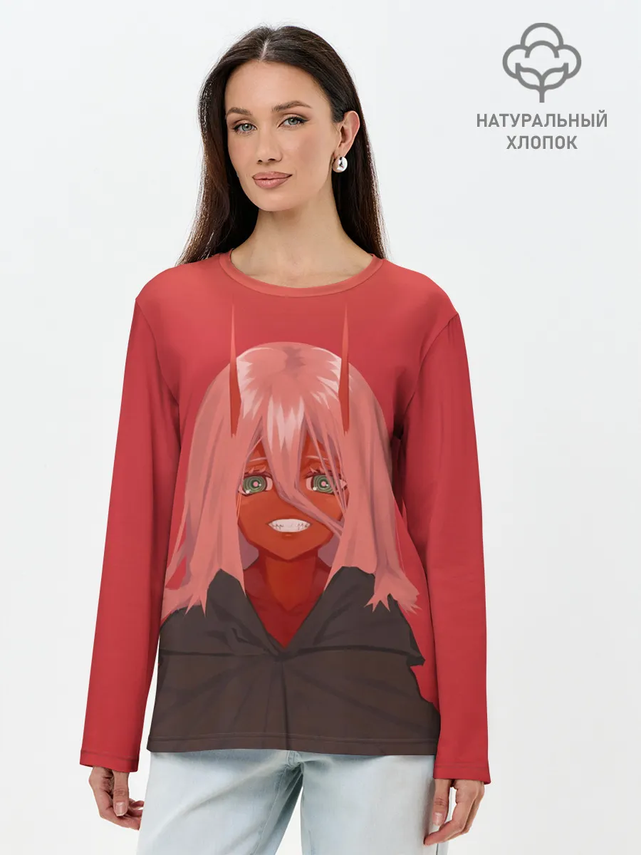 Лонгслив женский. Хлопок / LITTLE DEVIL