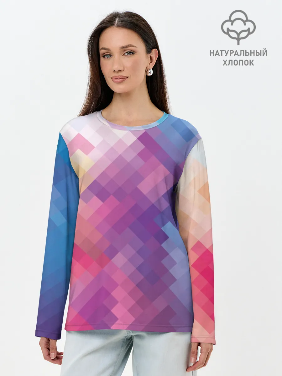 Лонгслив женский. Хлопок / Пикси