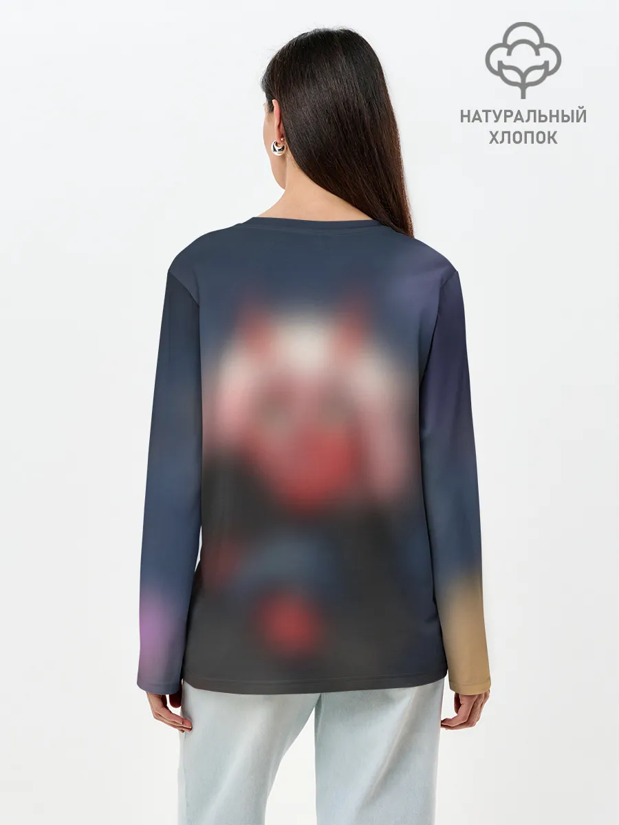 Лонгслив женский. Хлопок / ноль два боится