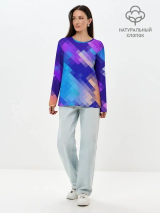 Лонгслив женский. Хлопок / Пикси