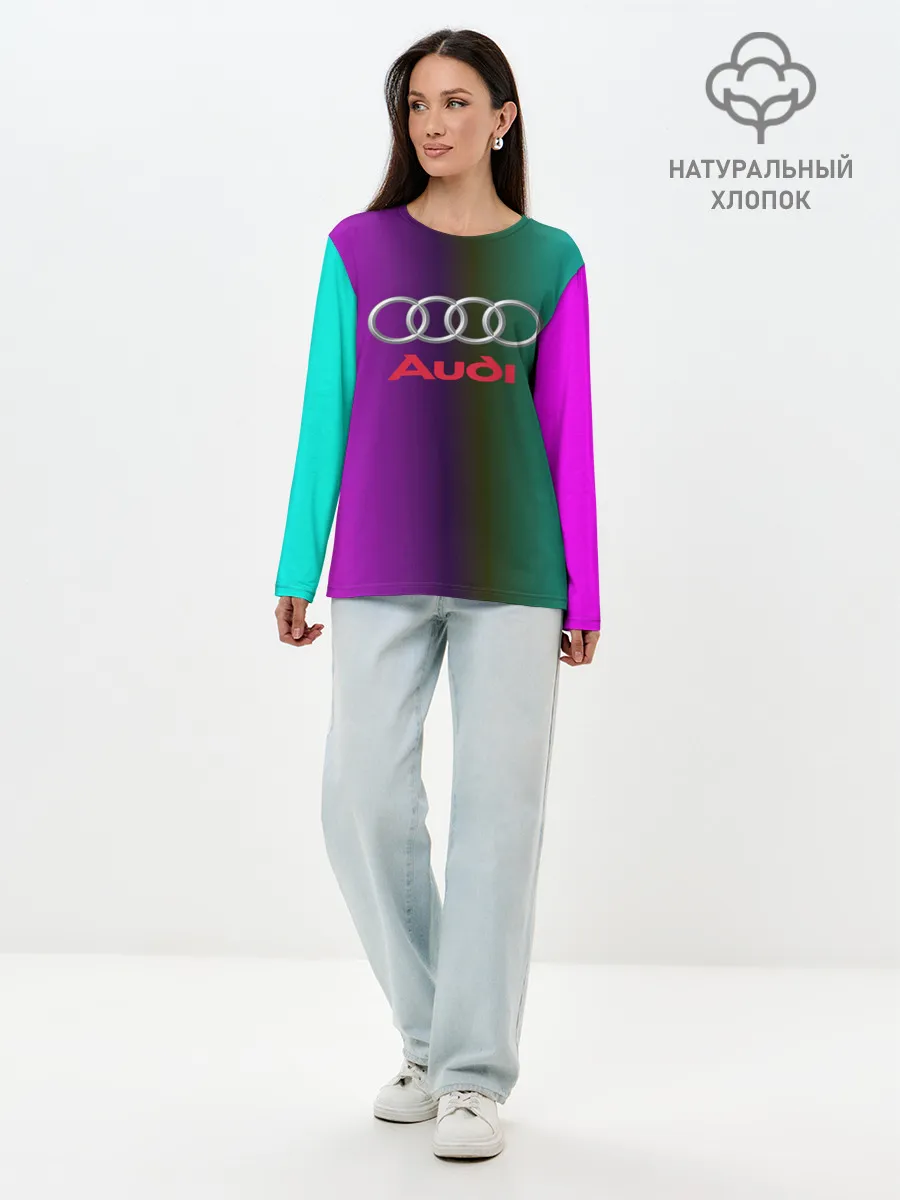 Лонгслив женский. Хлопок / audi