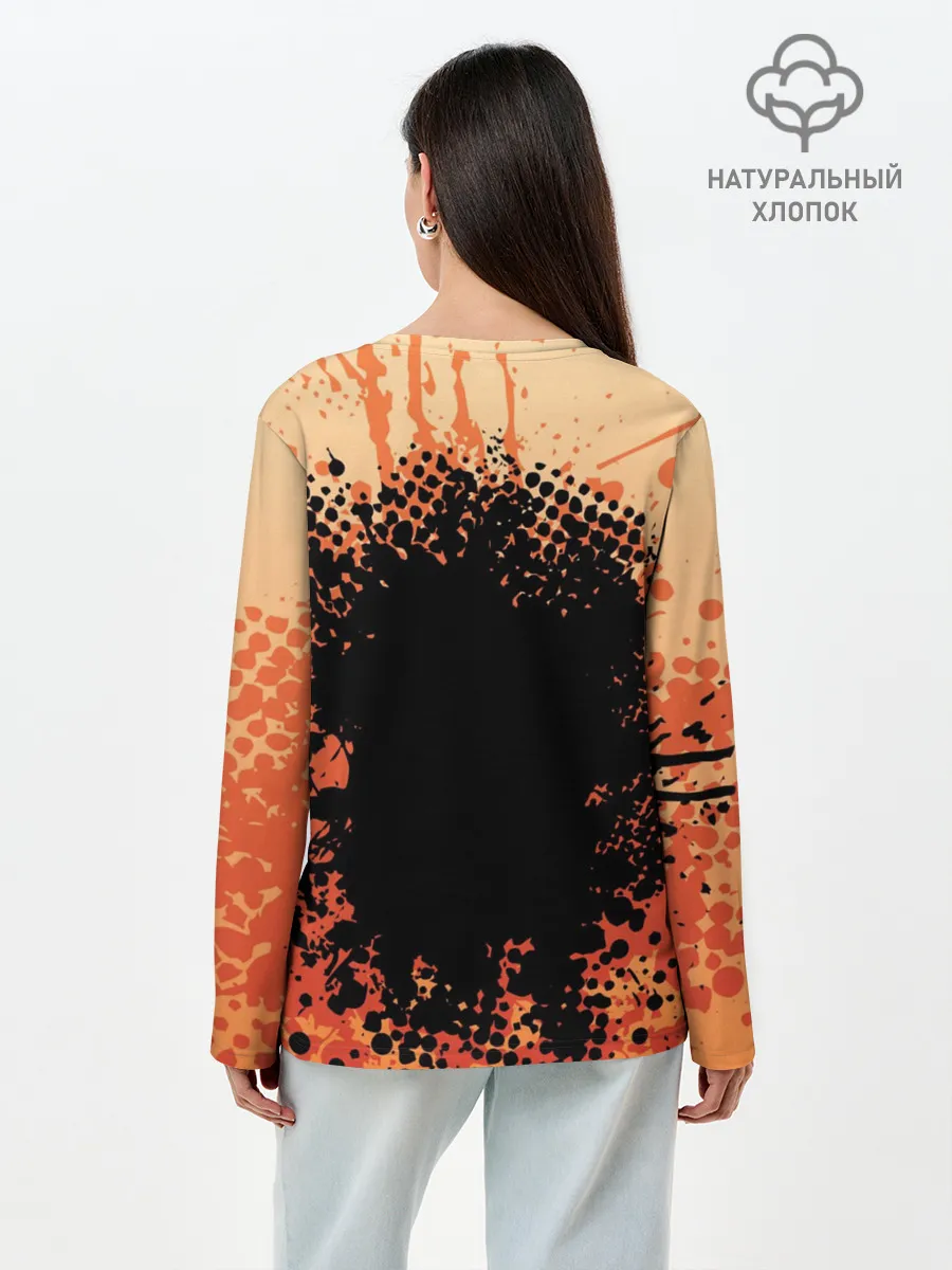 Лонгслив женский. Хлопок / Ленин