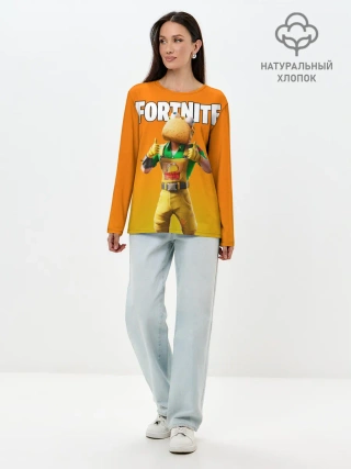 Лонгслив женский. Хлопок / Fortnite [007]