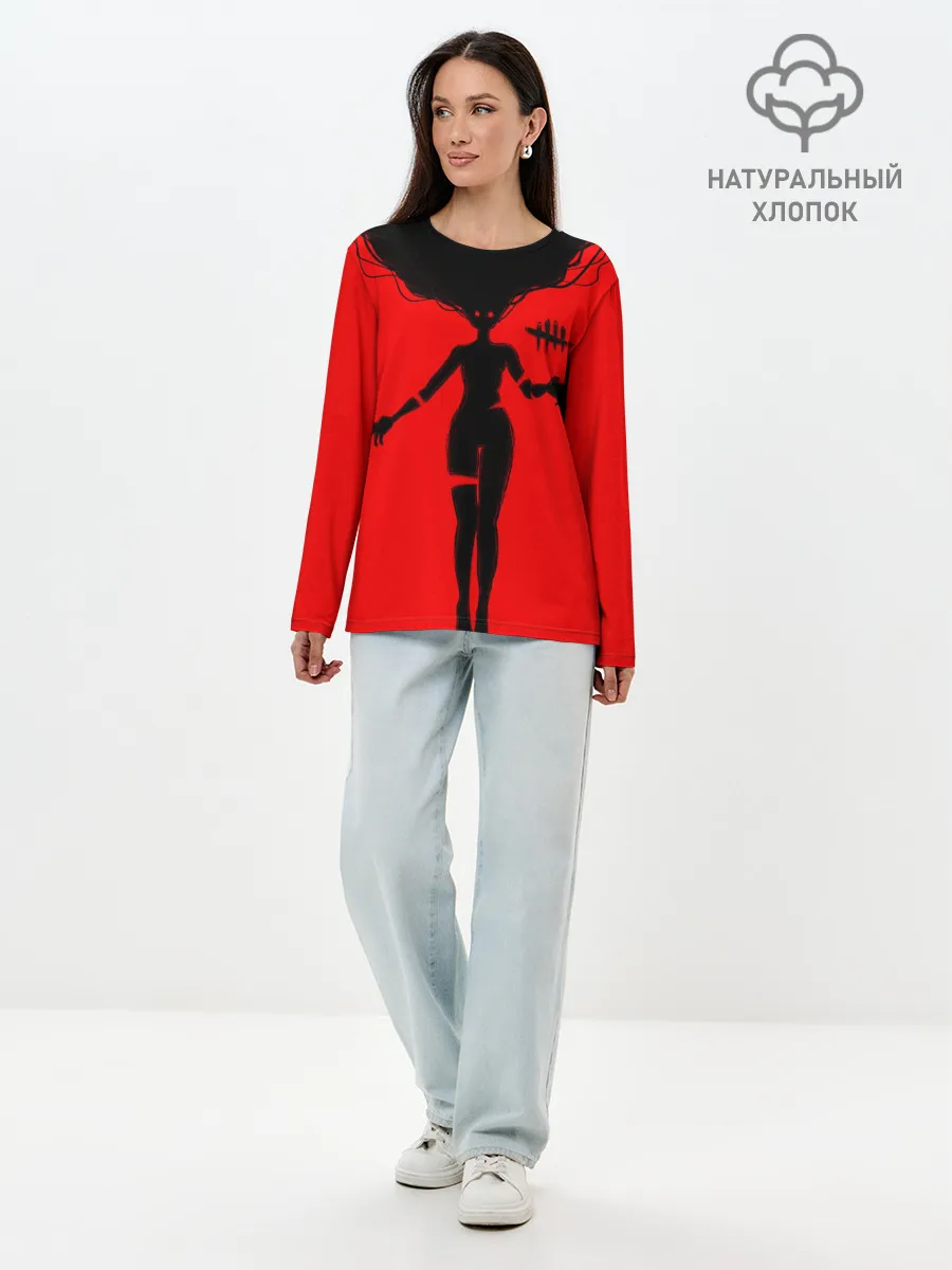 Лонгслив женский. Хлопок / Dead by Daylight