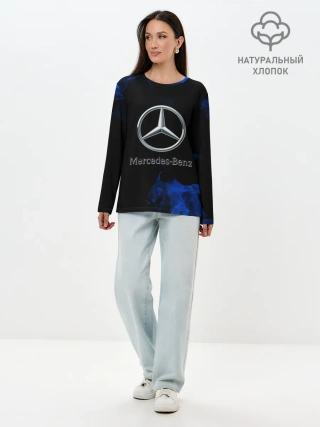Лонгслив женский. Хлопок / mercedes