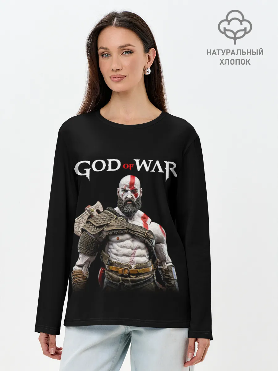 Лонгслив женский. Хлопок / God of War