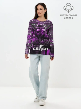 Лонгслив женский. Хлопок / CS:GO