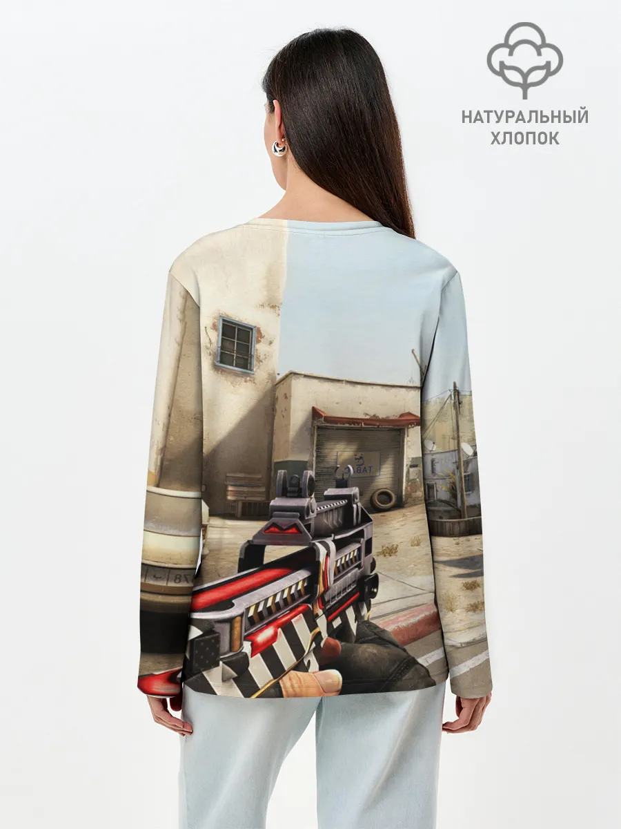 Лонгслив женский. Хлопок / CS:GO - The Aggressor | Aгрессор