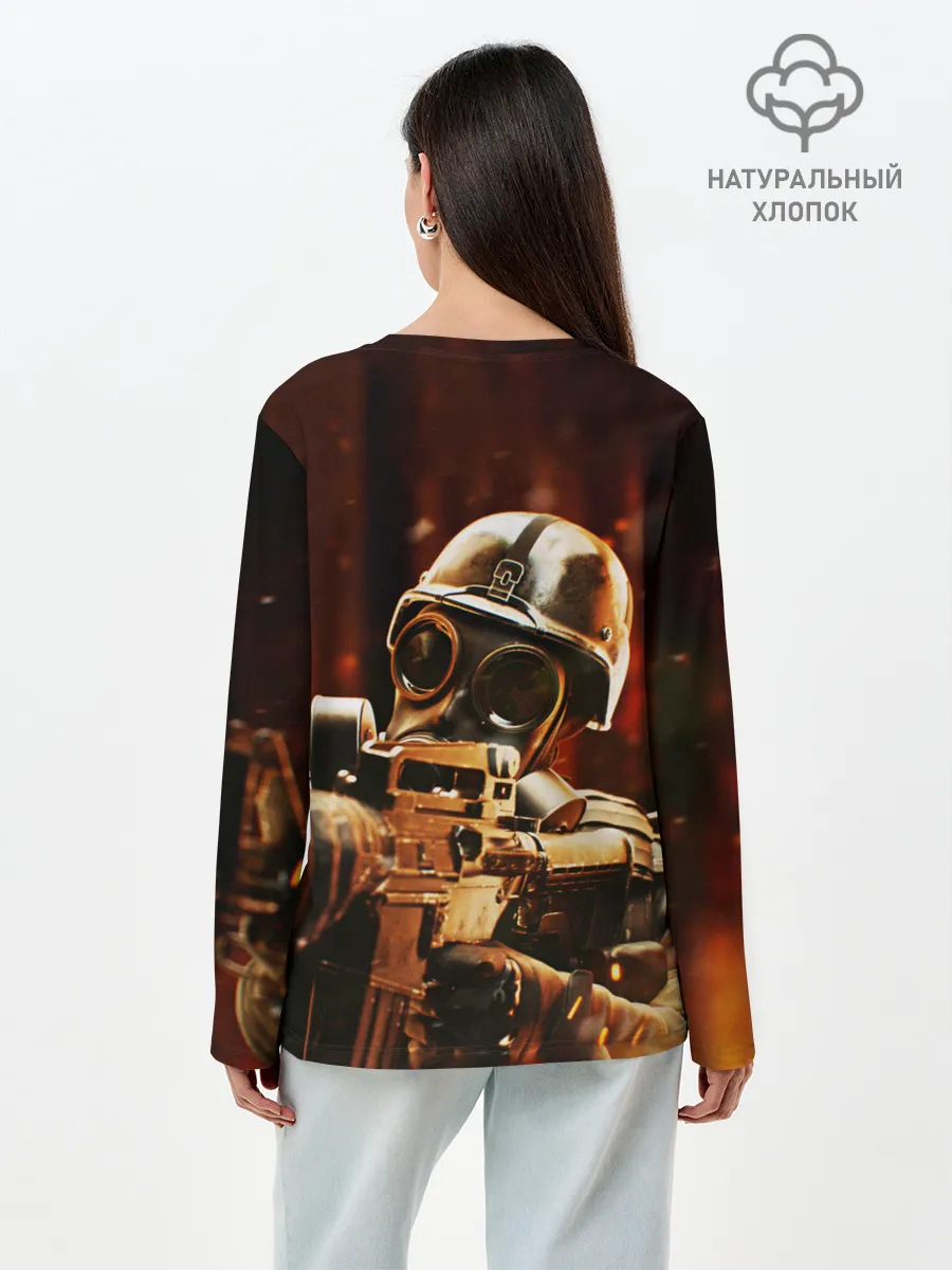 Лонгслив женский. Хлопок / CS:GO