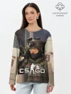 Лонгслив женский. Хлопок / CS:GO