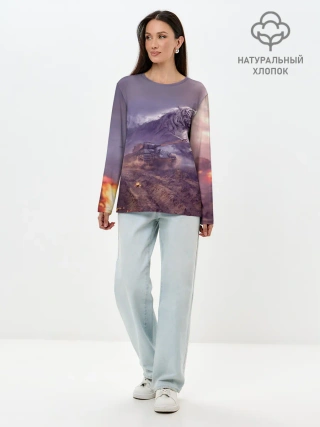 Лонгслив женский. Хлопок / Танк