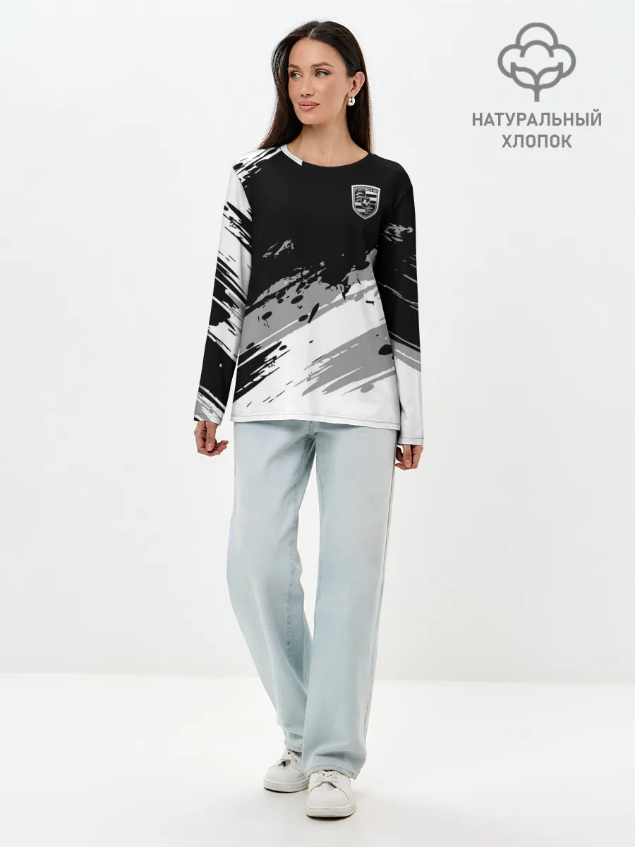 Лонгслив женский. Хлопок / Porsche