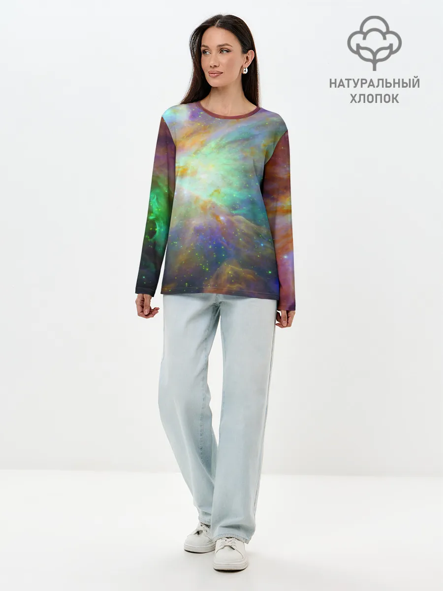 Лонгслив женский. Хлопок / The Heart of Orion