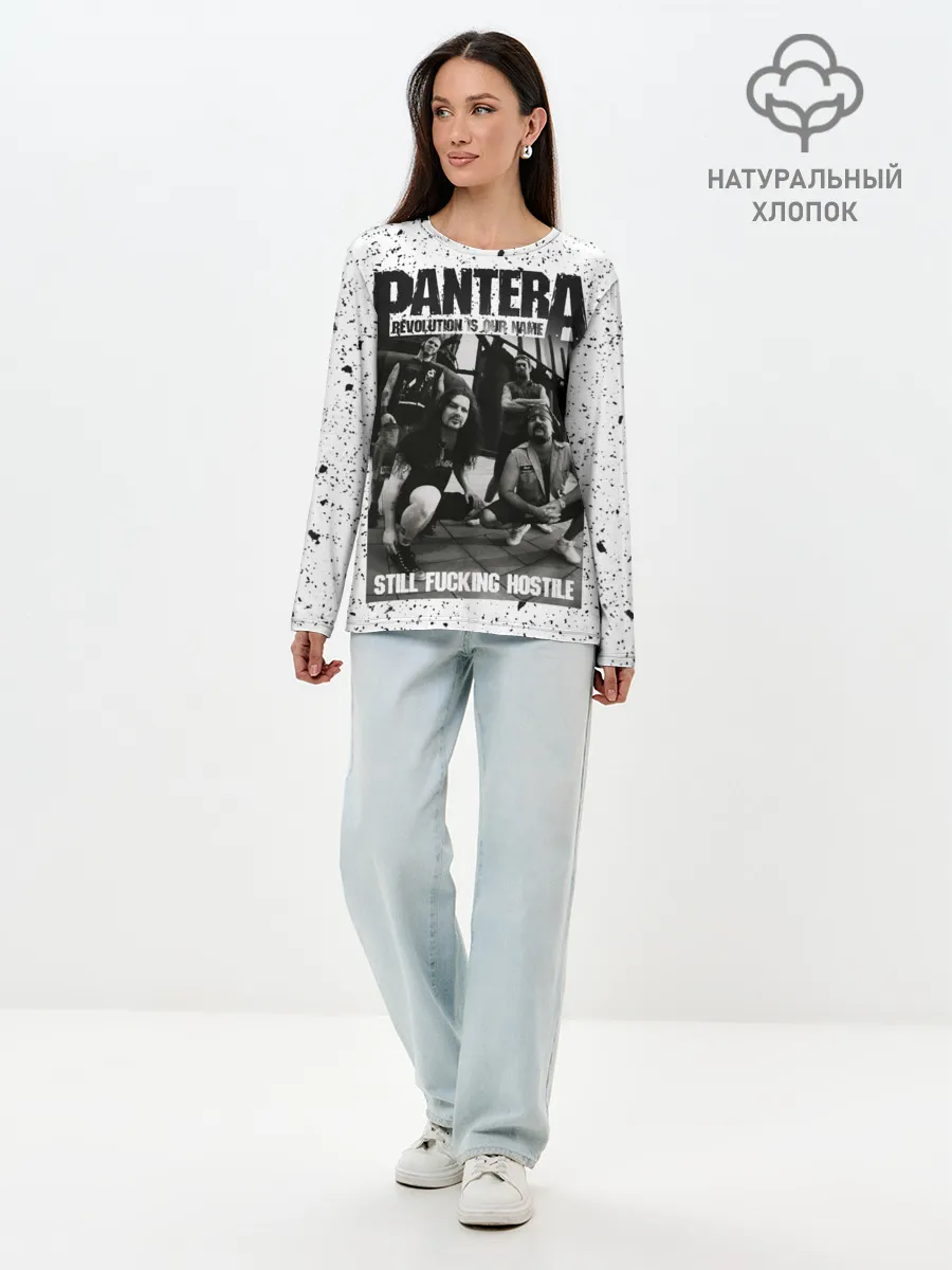 Лонгслив женский. Хлопок / Pantera