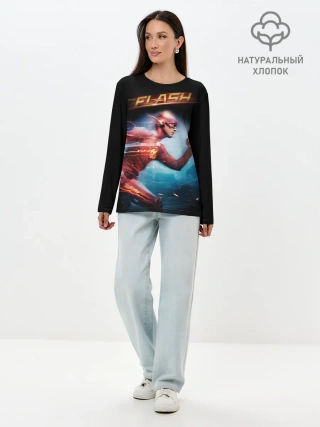 Лонгслив женский. Хлопок / The Flash