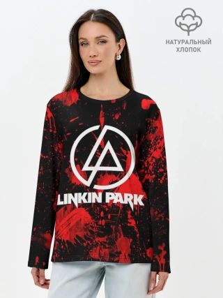 Лонгслив женский. Хлопок / Linkin Park