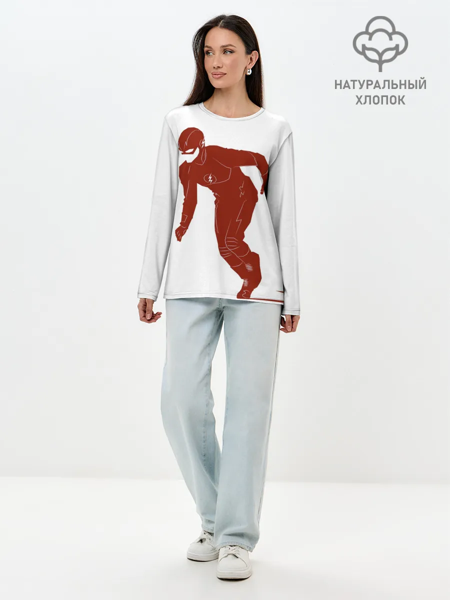 Лонгслив женский. Хлопок / The Flash