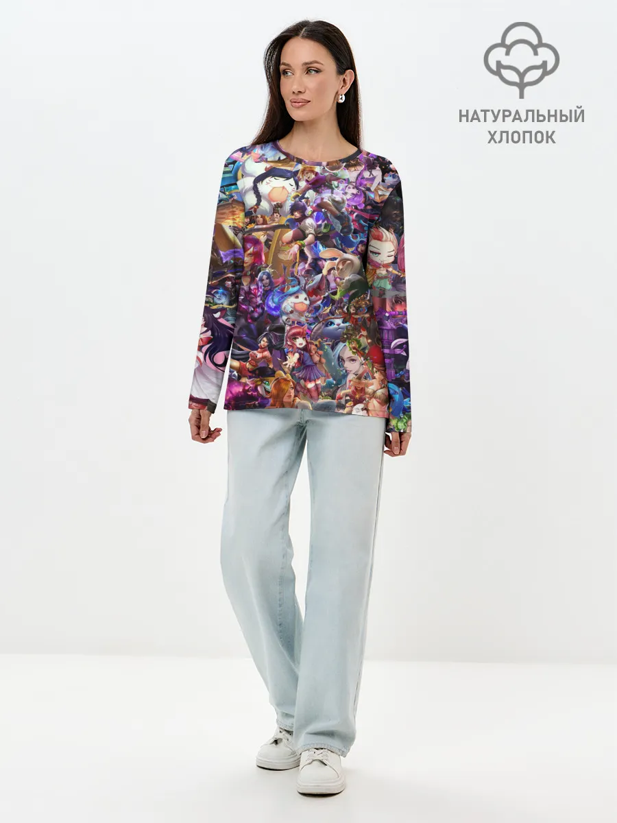 Лонгслив женский. Хлопок / League of Legends