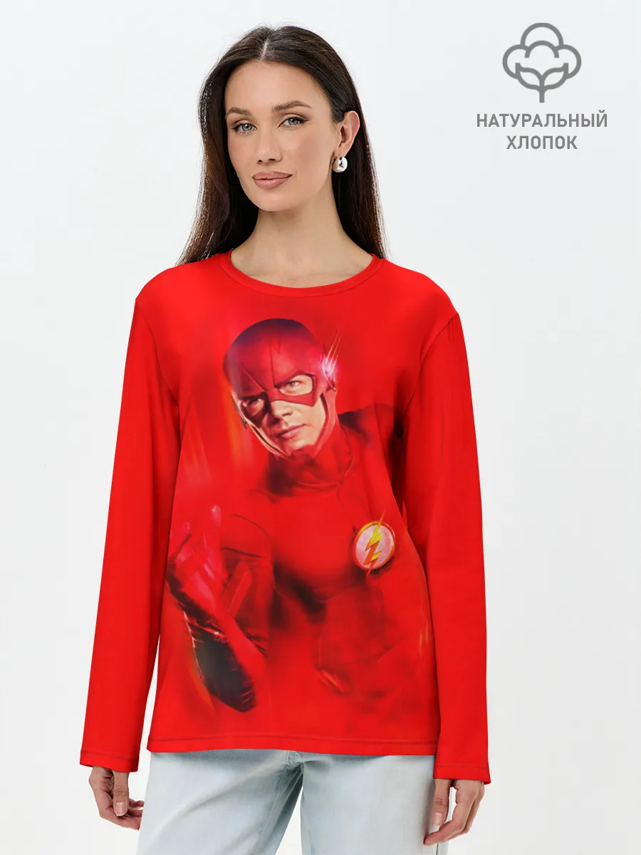 Лонгслив женский. Хлопок / The Flash