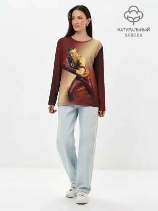 Лонгслив женский. Хлопок / Wally West