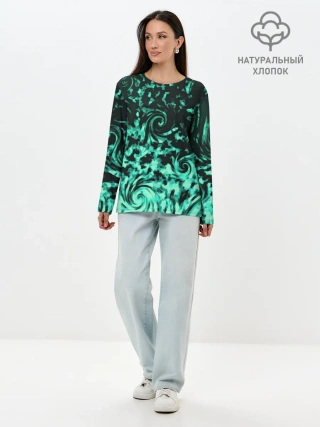 Лонгслив женский. Хлопок / VORTEXES