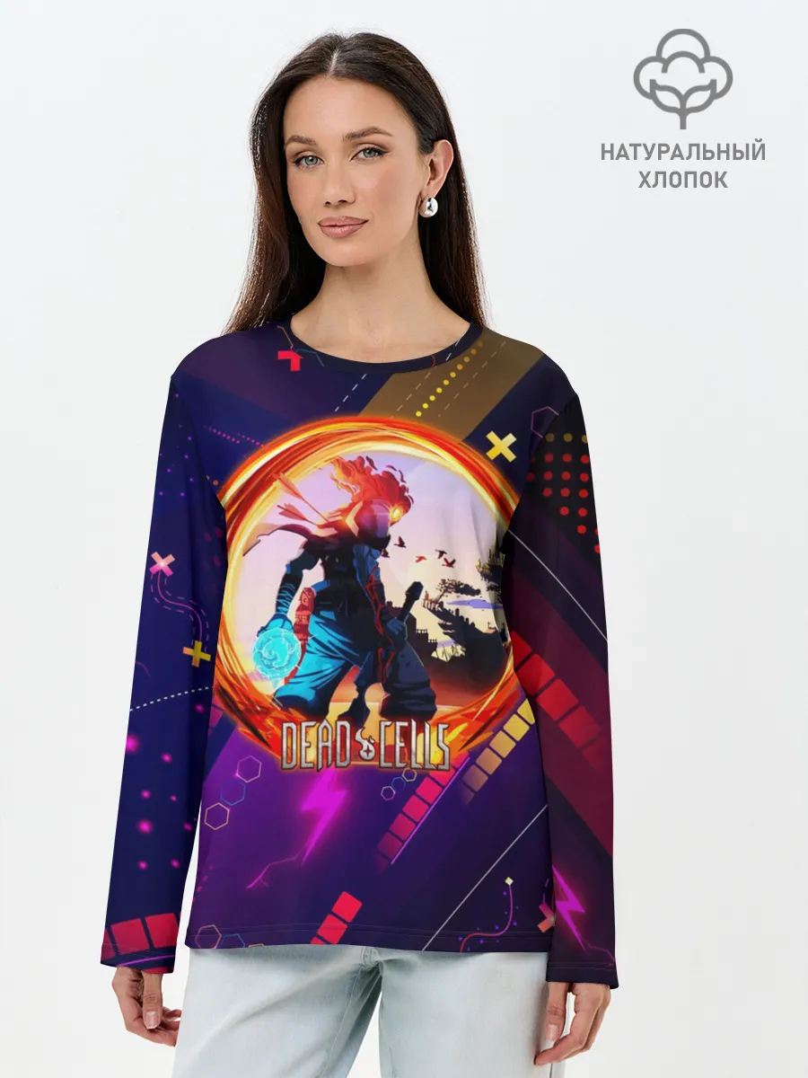 Лонгслив женский. Хлопок / Dead Cells