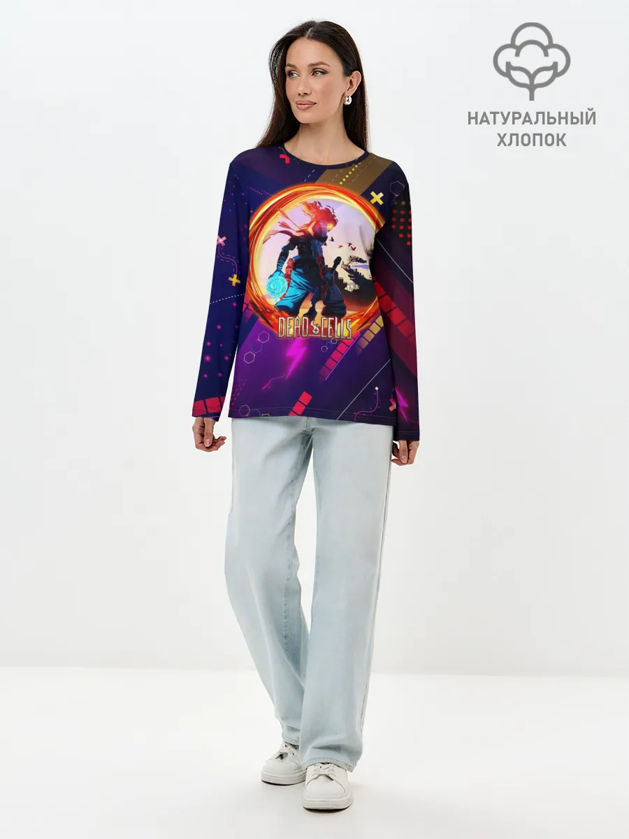 Лонгслив женский. Хлопок / Dead Cells