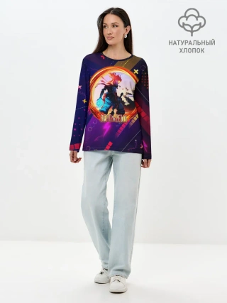 Лонгслив женский. Хлопок / Dead Cells