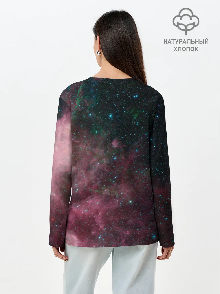 Лонгслив женский. Хлопок / Birth and death of stars