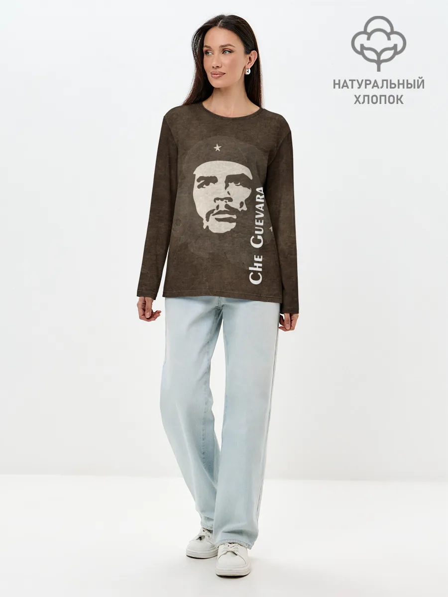 Лонгслив женский. Хлопок / Че Гевара