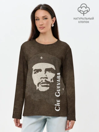 Лонгслив женский. Хлопок / Че Гевара