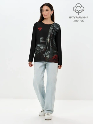 Лонгслив женский. Хлопок / PREDATOR: HUNTING GROUNDS.