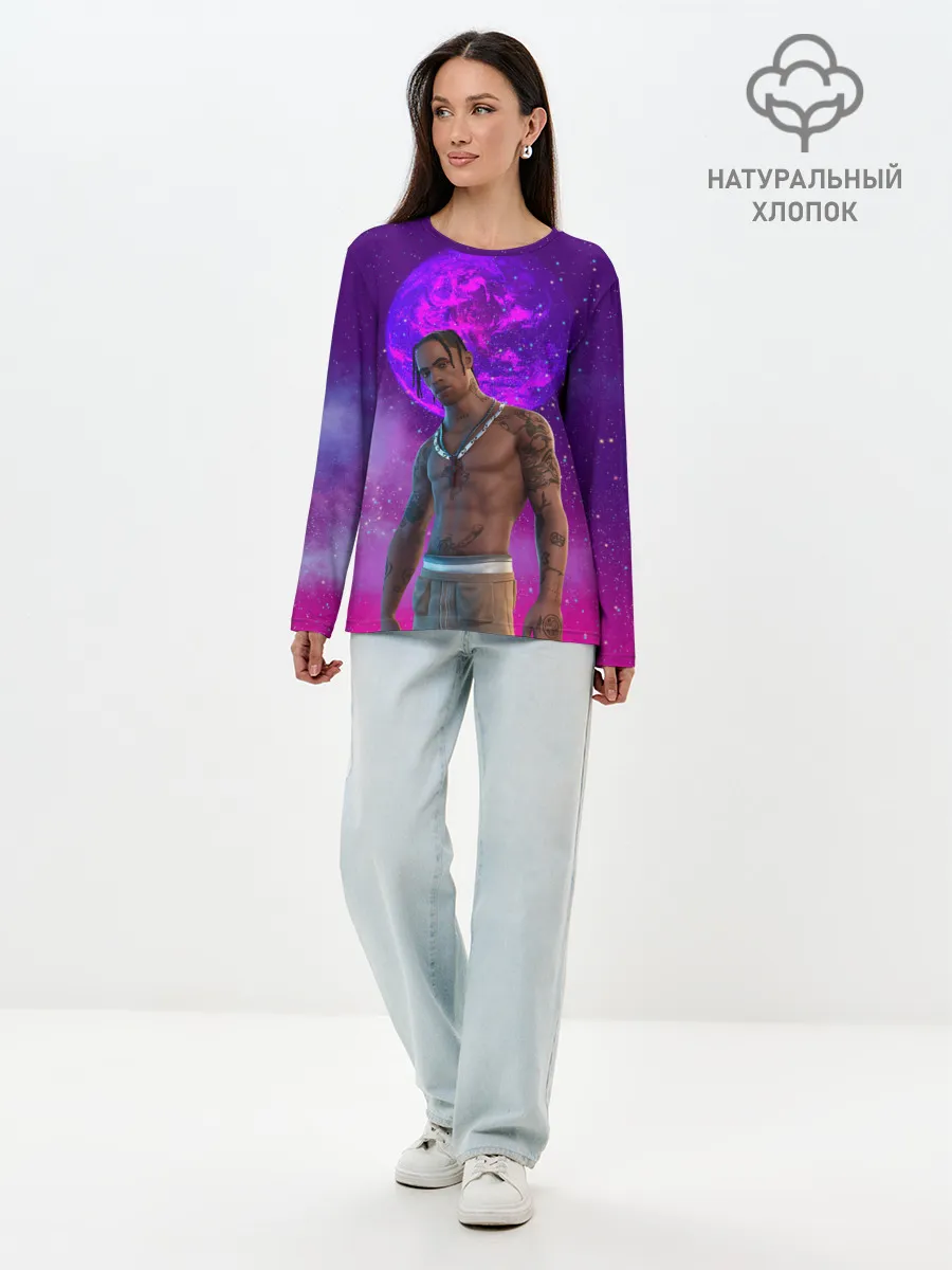 Лонгслив женский. Хлопок / Travis Scott, Fortnite