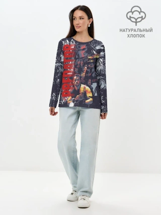 Лонгслив женский. Хлопок / Predator