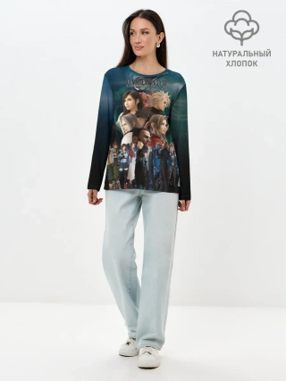 Лонгслив женский. Хлопок / Final Fantasy VII Remake