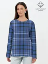 Лонгслив женский. Хлопок / Шотландка | Tartan