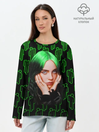 Лонгслив женский. Хлопок / BILLIE EILISH