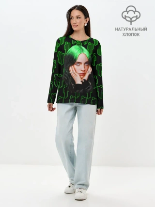 Лонгслив женский. Хлопок / BILLIE EILISH
