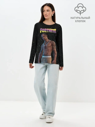 Лонгслив женский. Хлопок / Travis Scott, Fortnite