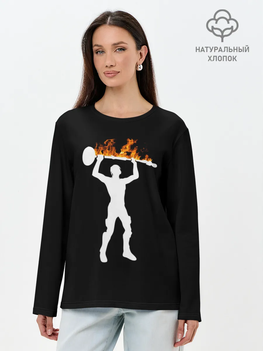 Лонгслив женский. Хлопок / Travis Scott, Fortnite